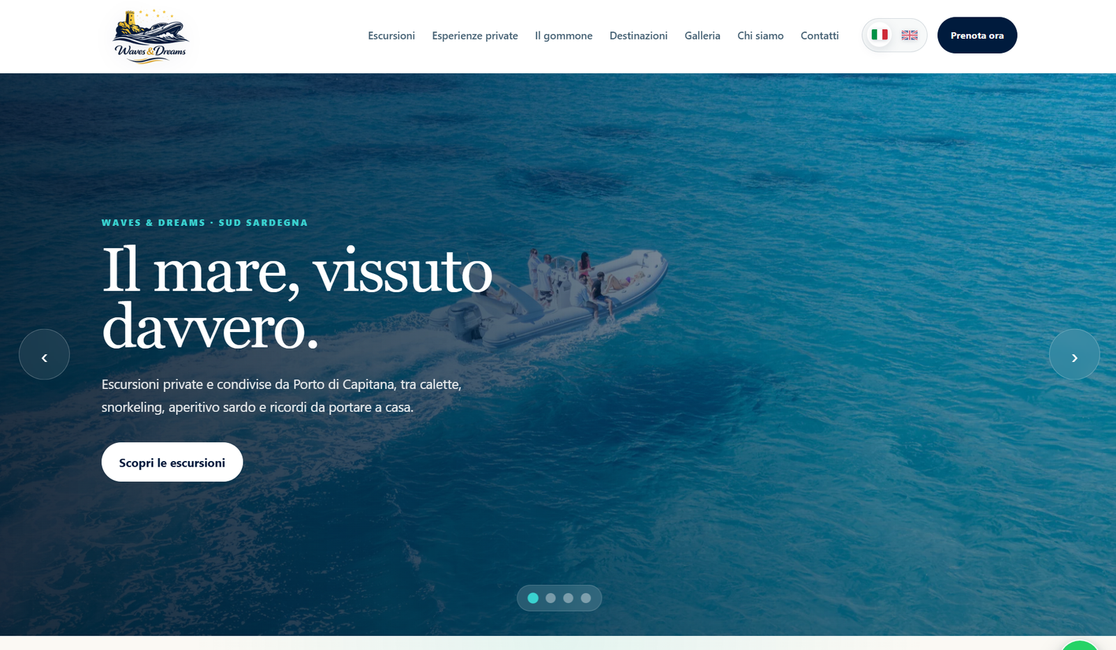 Anteprima del sito Waves & Dreams